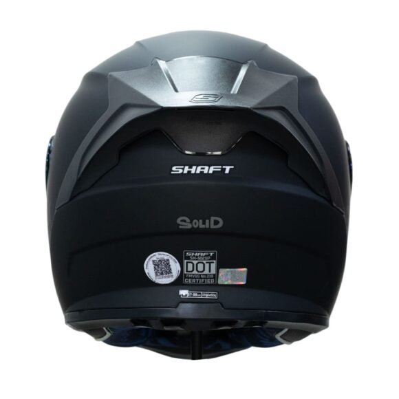 CASCO SHAFT 502 SP Solid Ng/Gold Integral DOT Acreditado - Imagen 7