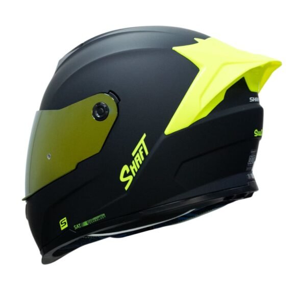 CASCO SHAFT 502 SP SOLID Ng/Neon Yellow Integral DOT Acreditado - Imagen 3