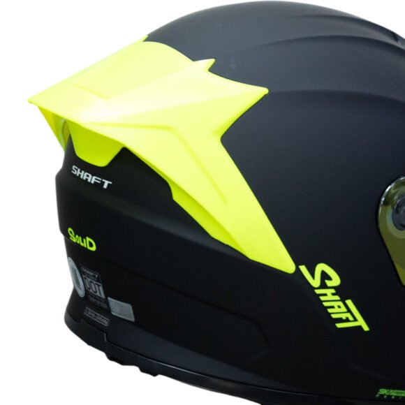 CASCO SHAFT 502 SP SOLID Ng/Neon Yellow Integral DOT Acreditado - Imagen 4