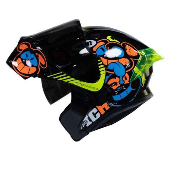 Casco ICH 3120 Turn On Nj.N SM Abatible con Sun Visor Certificación dot 3cv - Imagen 2